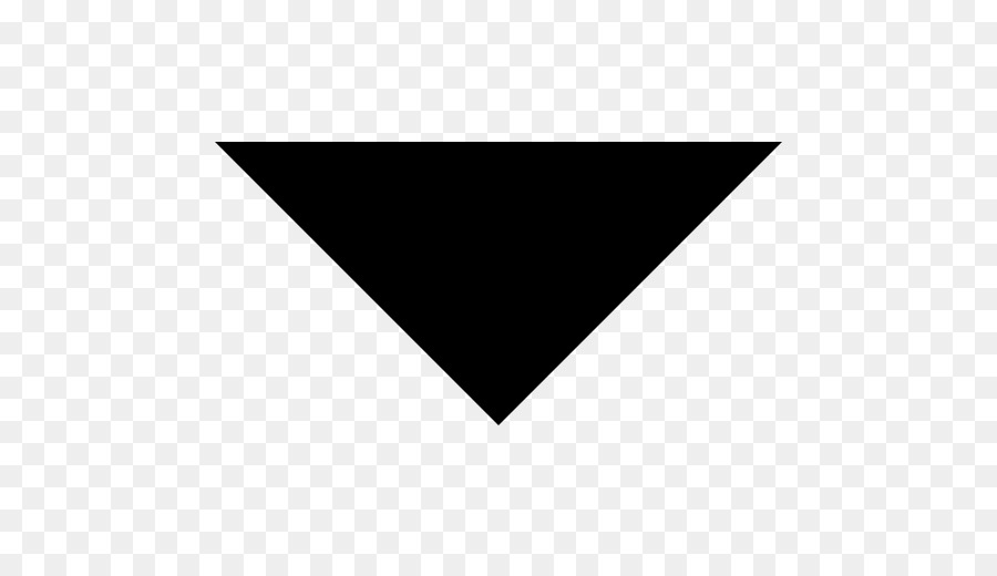 Triangolo nero Computer Icone Forma - freccia giù