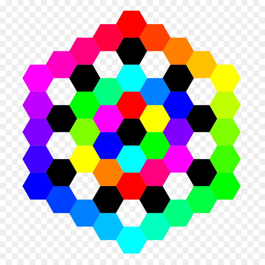 Hexagonal Mosaik Fliesen Dreieck clipart - Sechskant