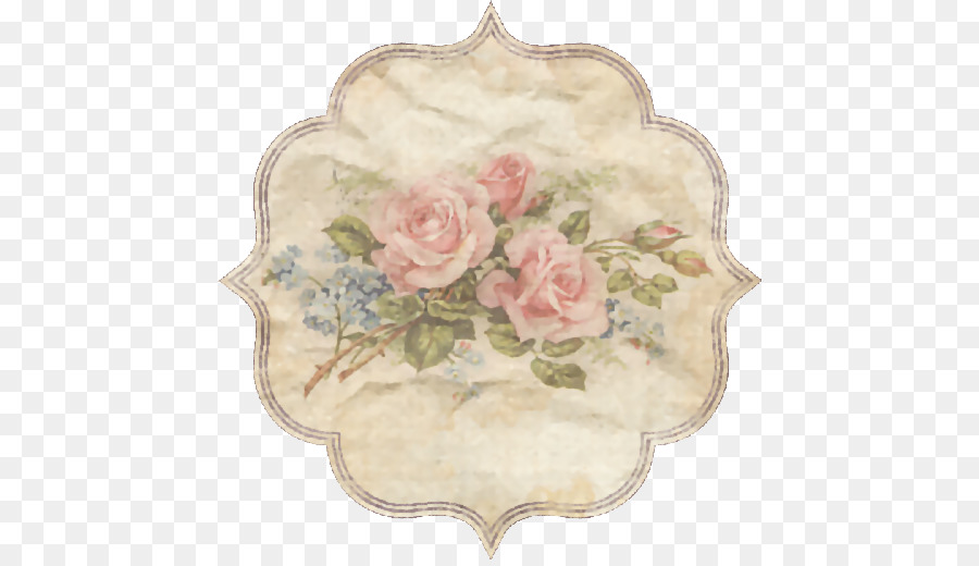 Carta di abiti Vintage Fiore Decoupage Disegno - Antico