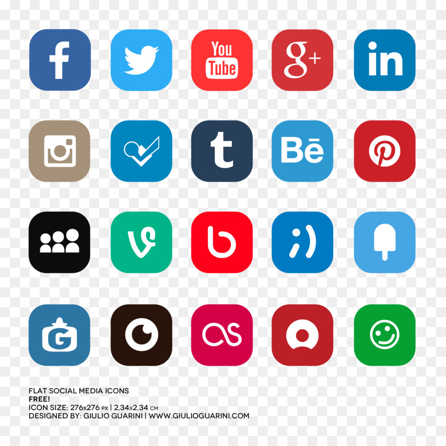 Sociale, media, Icone del Computer Pubblicitario - icone sociali