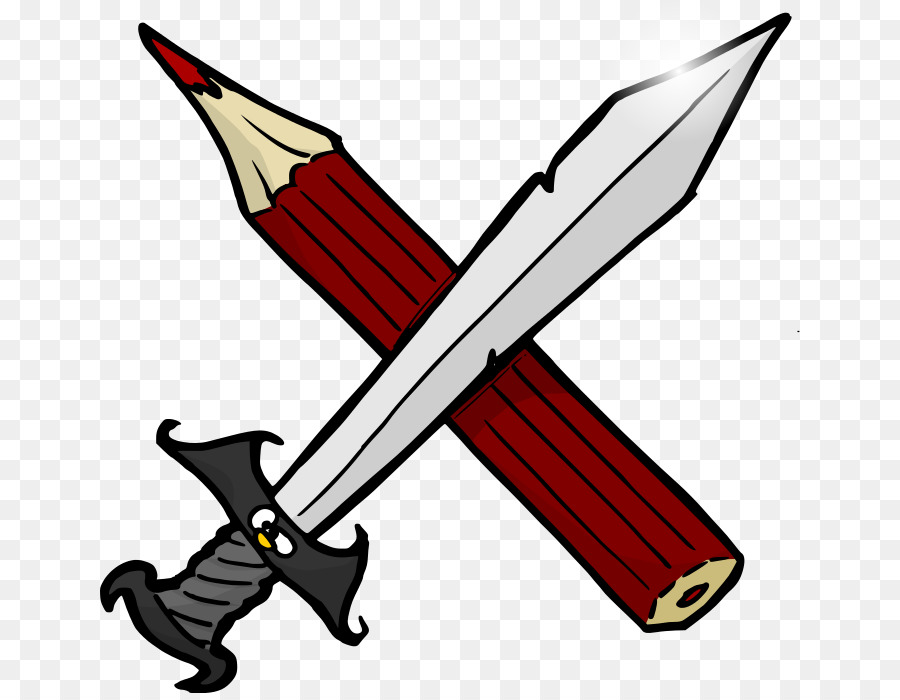 Bleistift Schwert Zeichnung Clip art - gegen