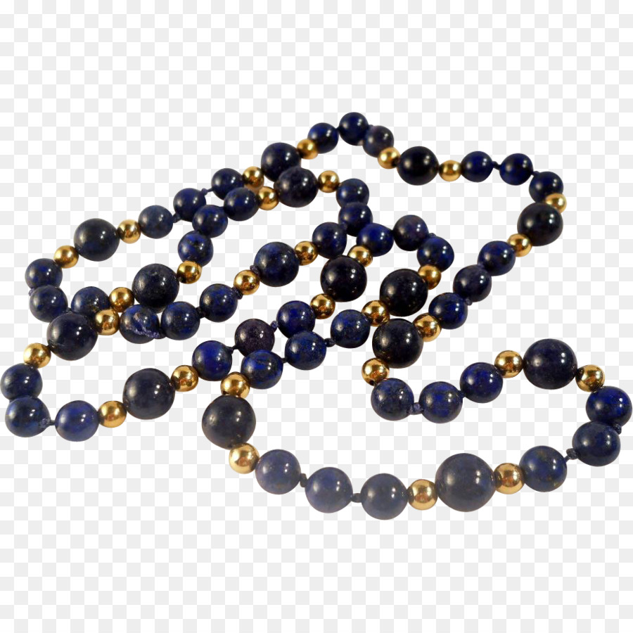 Schmuck Perle Halskette Lapis Lazuli Edelstein - Perlen