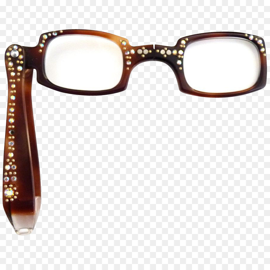 Brille Brille Zwicker Bling-bling Imitation Edelsteine & Strass - brown Rahmen