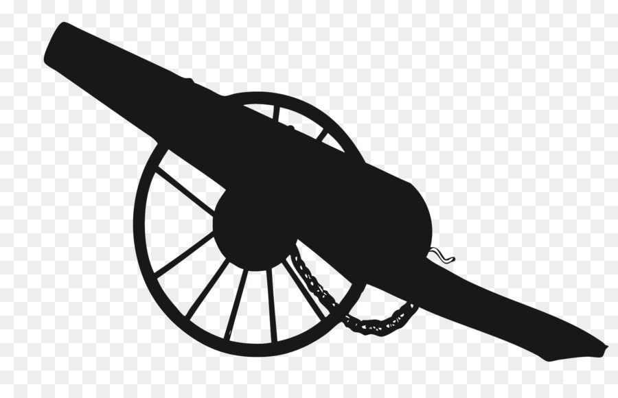 civil war cannon silhouette
