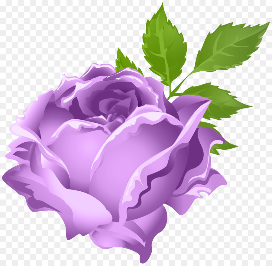 Rose Purple Flower Clip Art - lila