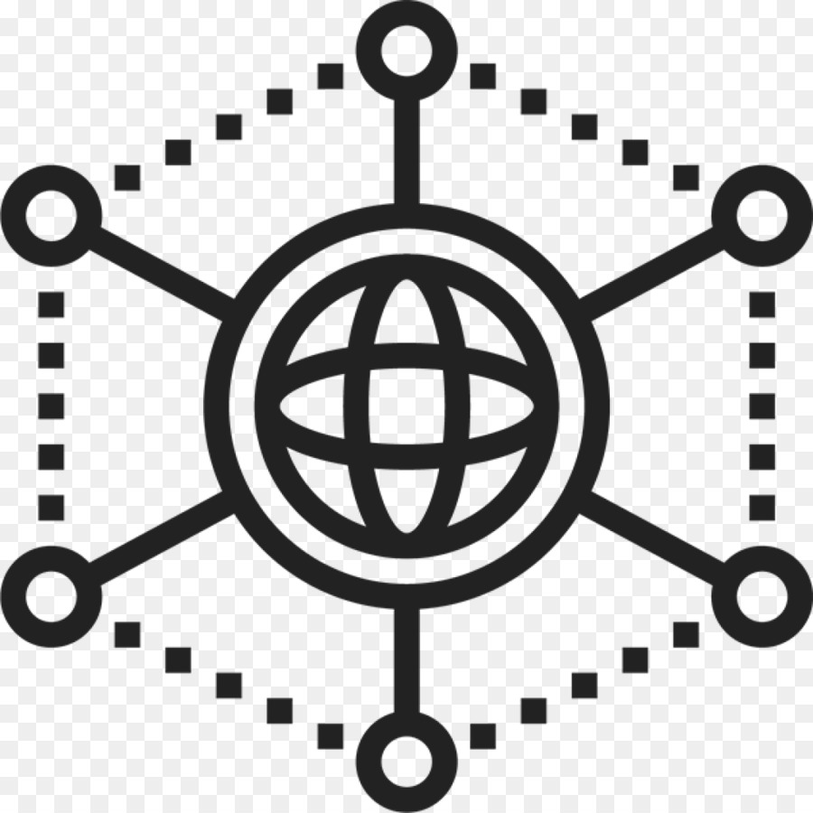 Icone del Computer Blockchain Icona di design - blocco a catena