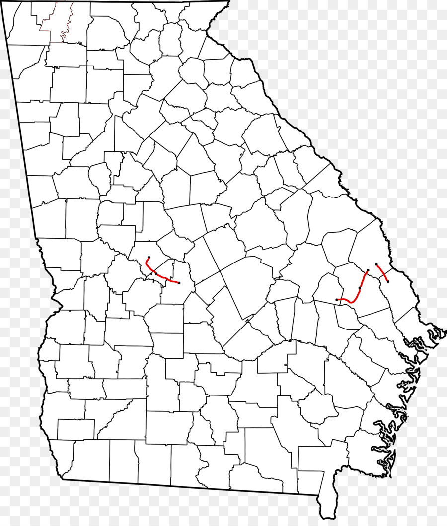 Taliaferro County, Georgia Oglethorpe Contea Di Montgomery County, Georgia Lincoln County, Georgia Habersham County, Georgia - percorso