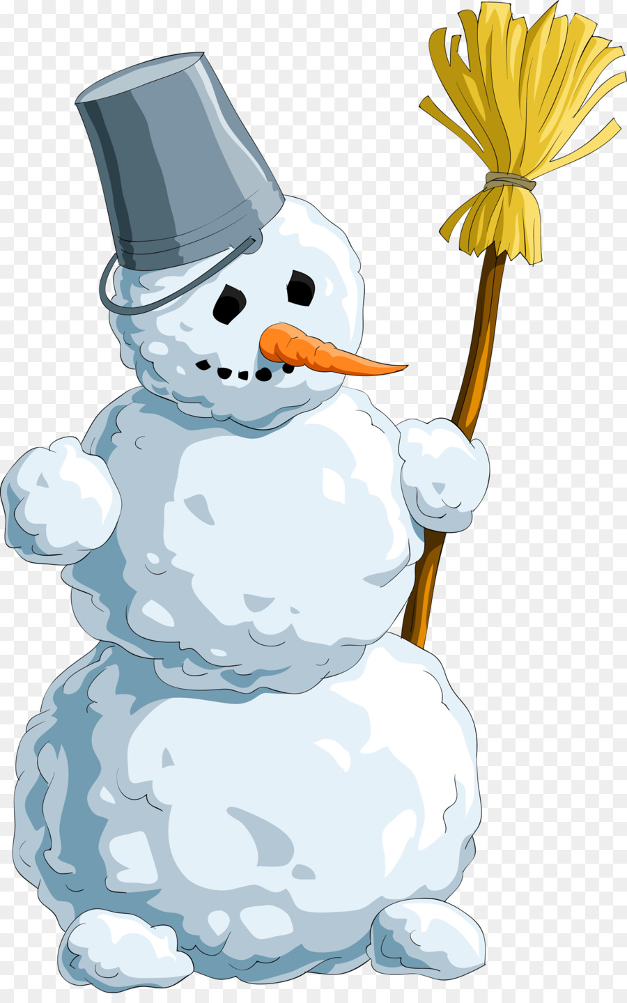 Snowman Chổi Clip nghệ thuật - Người tuyết