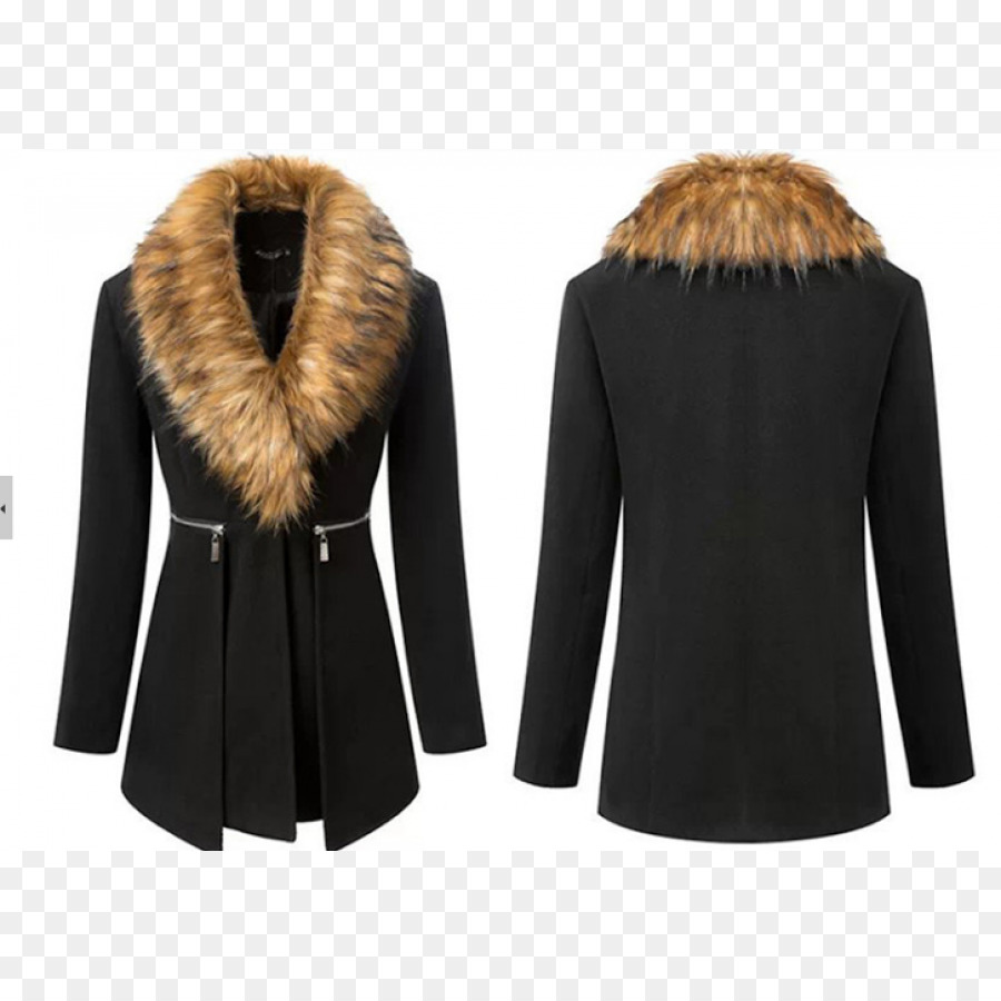 Mantel Outerwear Fake-Pelz-Kleidung Kragen - Pelz
