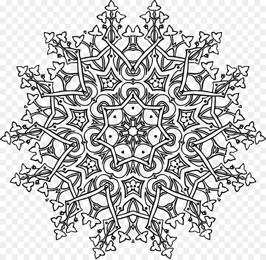 Mandala-Nelumbo nucifera - geometrische Muster