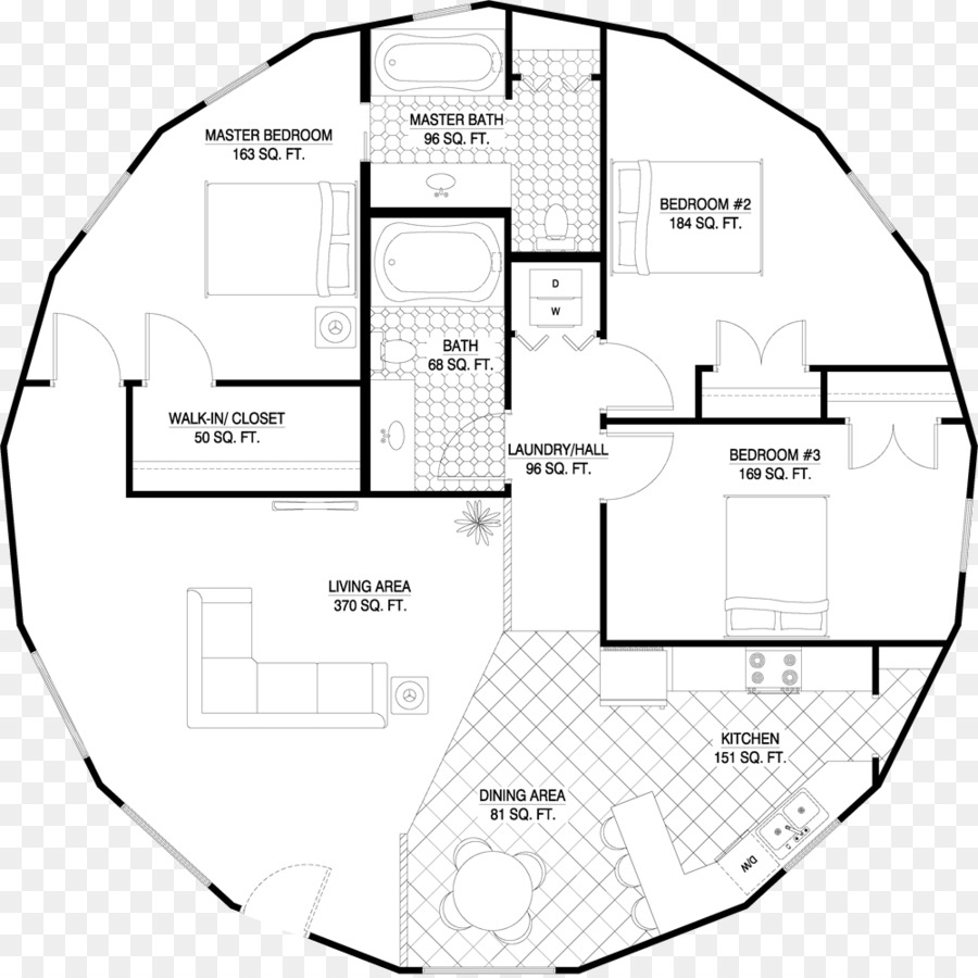 Haus planen Grundriss Schlafzimmer Roundhouse - Interieur design