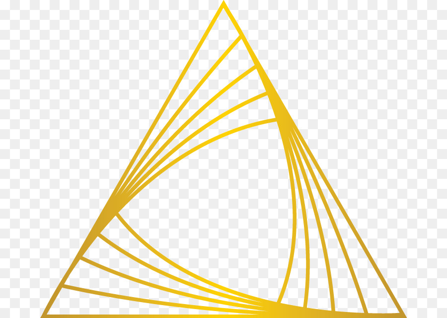 Triangolo d'oro di comunicazioni di Marketing - linea oro