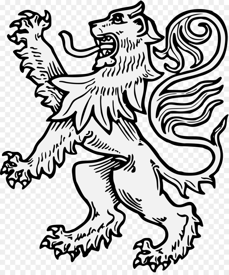 Schottland Löwe Vollständige Anleitung Zur Heraldik clipart - Löwen Zeichnen