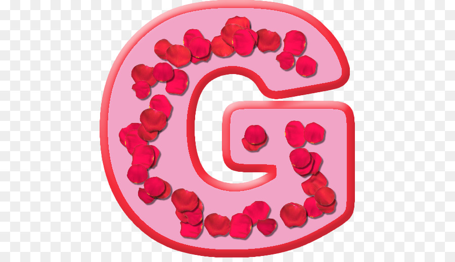 Buchstabe G russische alphabet Blütenblatt - Rosen