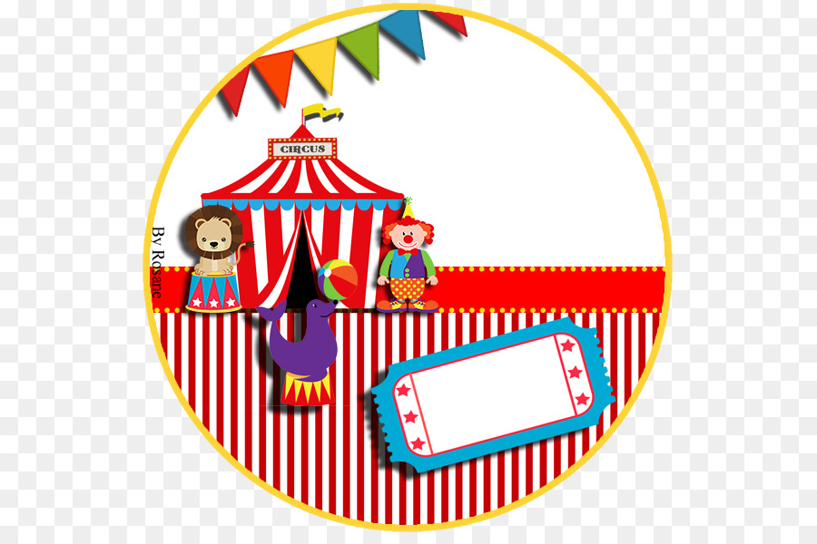 Zirkus-Party-Clown-Convite - Thema Karneval