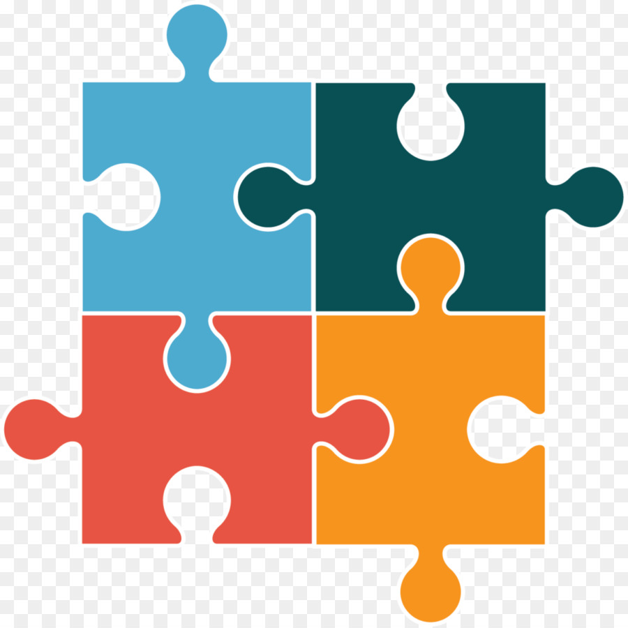Jigsaw Puzzle Set Di Icone Di Computer - lavoro di squadra