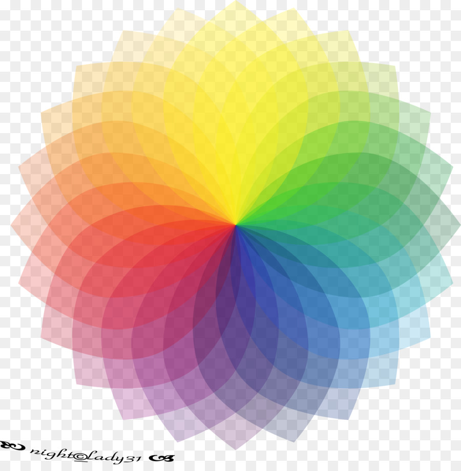 Color wheel Farb-Temperatur RGB-Farbmodell - Blumen