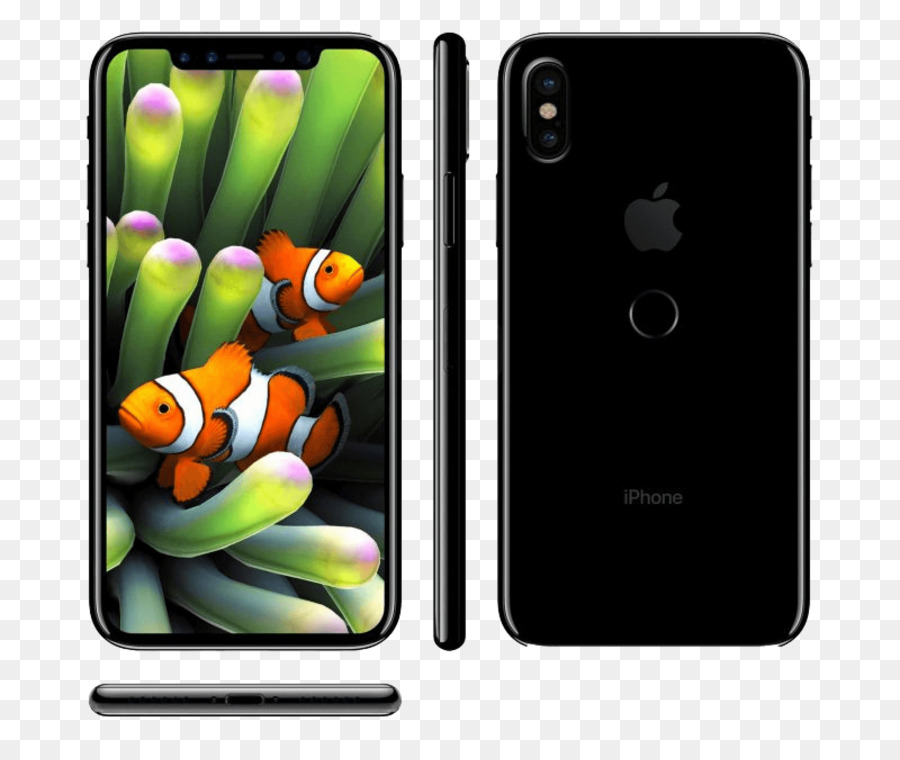 iPhone 7 plus iPhone 8 Samsung Galaxy S8 Touch ID Rendering - iPhone 8