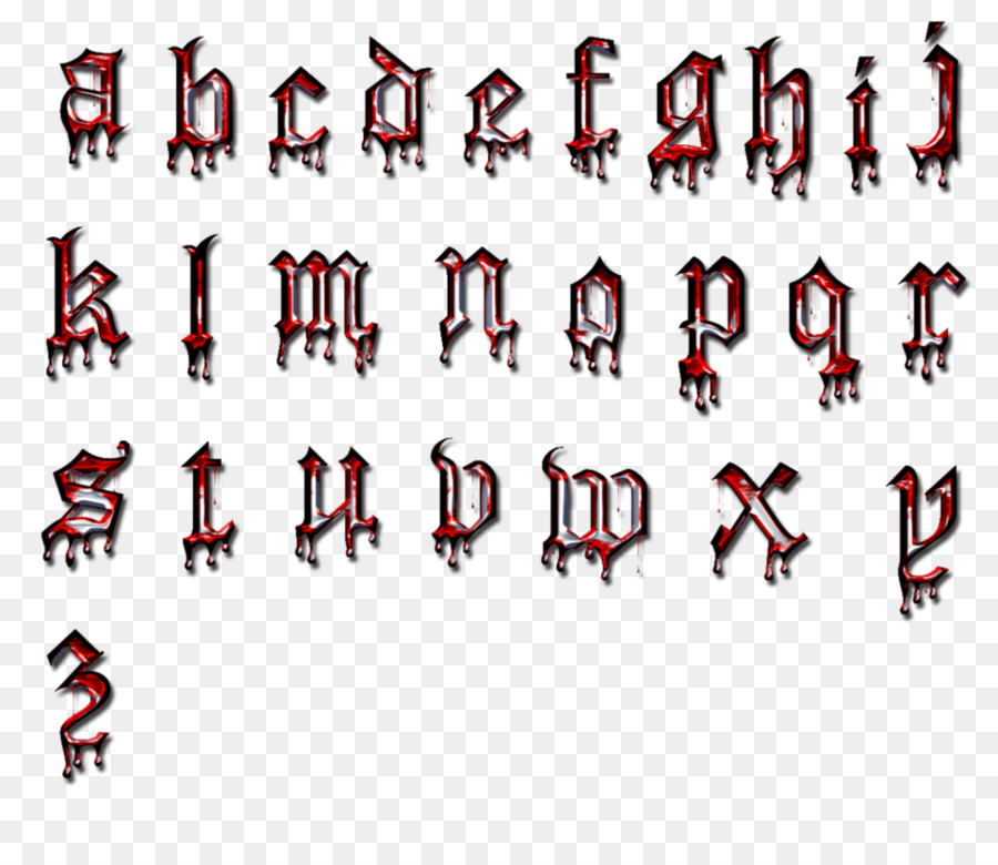 Chữ Gothic Goth - bảng chữ cái bộ sưu tập
