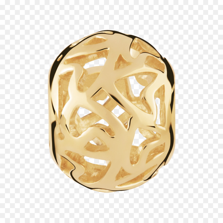 Schmuck Silber Ring Gold-Metall - Filigran