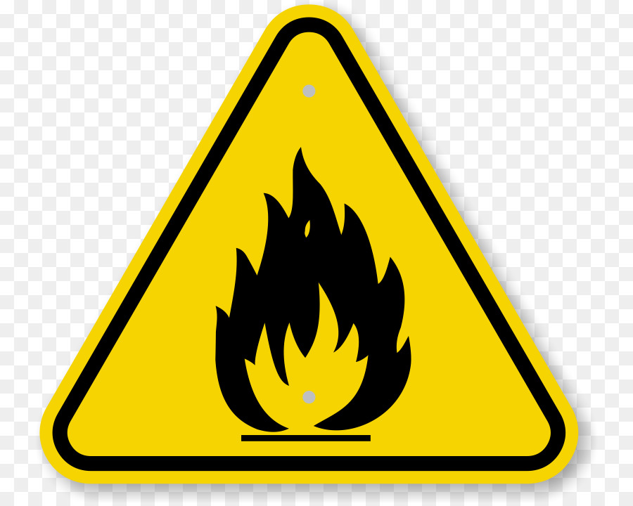 Gefahrensymbol Feuer-Sicherheits-Warnung Zeichen - Warnzeichen