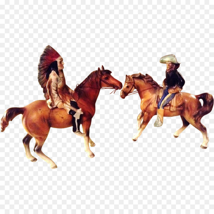 Con ngựa biên giới Mỹ Bức tượng Cowboy Mô hình - cao bồi