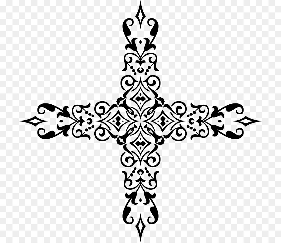 Das christliche Kreuz Ornament Clip art - Zier