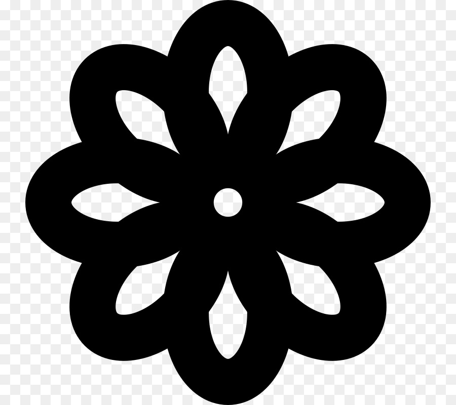 Hoa màu Đen và trắng Máy tính Biểu tượng Clip nghệ thuật - hoa màu đen