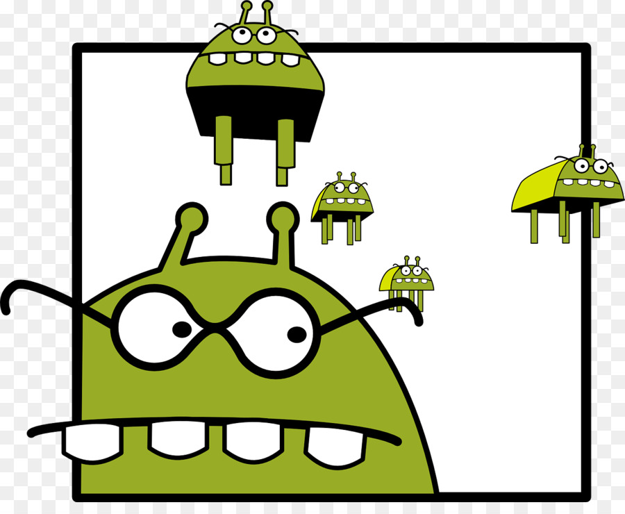 Cartoon Computer Icone clipart - alieno