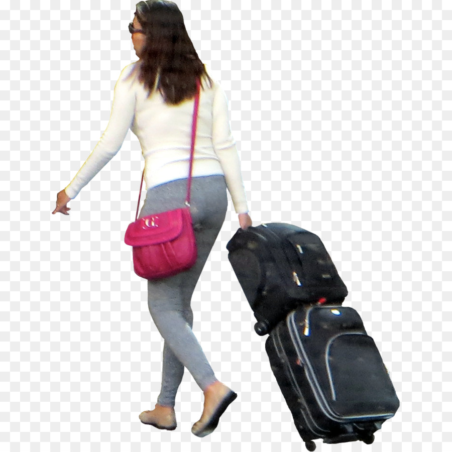 Gepäck-Koffer-Handgepäck Reisen - Frau Tasche