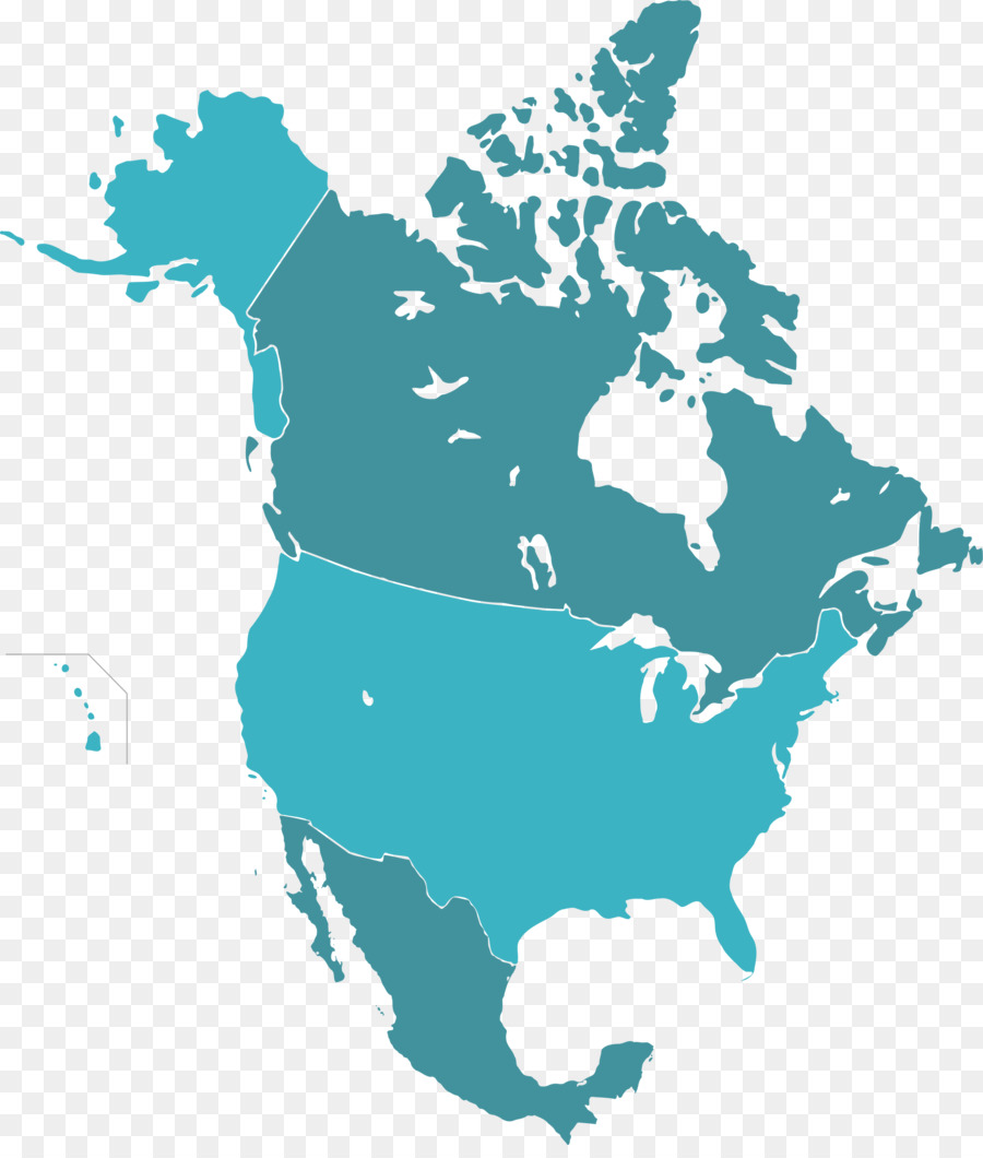 Canada Messico Nord Mappa - Canada