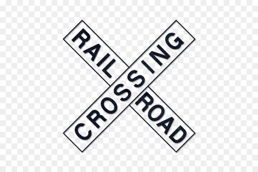 Trasporto ferroviario passaggio a Livello del Treno Crossbuck Segno - ferrovia