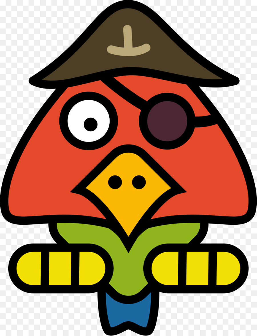 Pirate Parrot-Zeichnung Clip art - Piraten Papagei