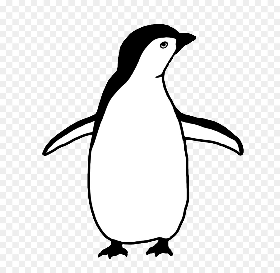 Con chim cánh Cụt Đen và trắng Vẽ Clip nghệ thuật - chim cánh cụt