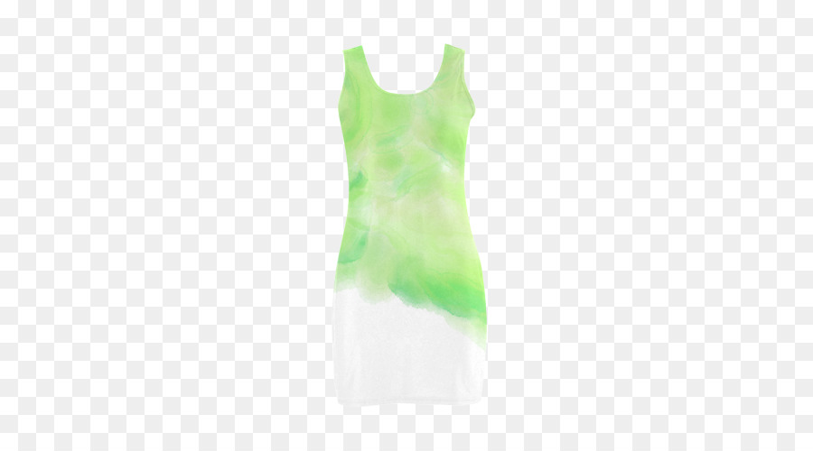 Kleidung Kleid Ärmelloses shirt Hals - grüne abstrakte