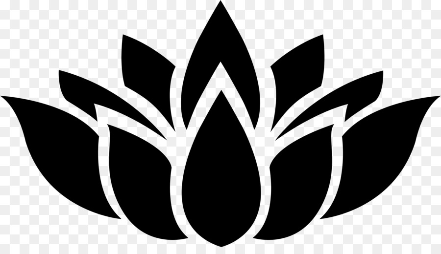 Nelumbo nucifera Silhouette Fiore Clip art - Logo a forma di fiore