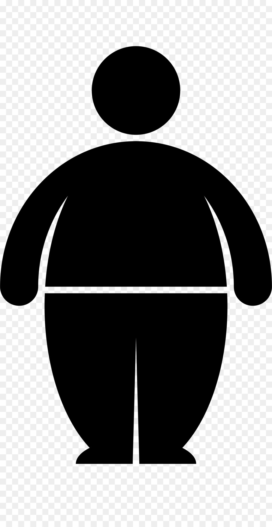 Infanzia l'obesità Sovrappeso Icone del Computer - uomo grasso