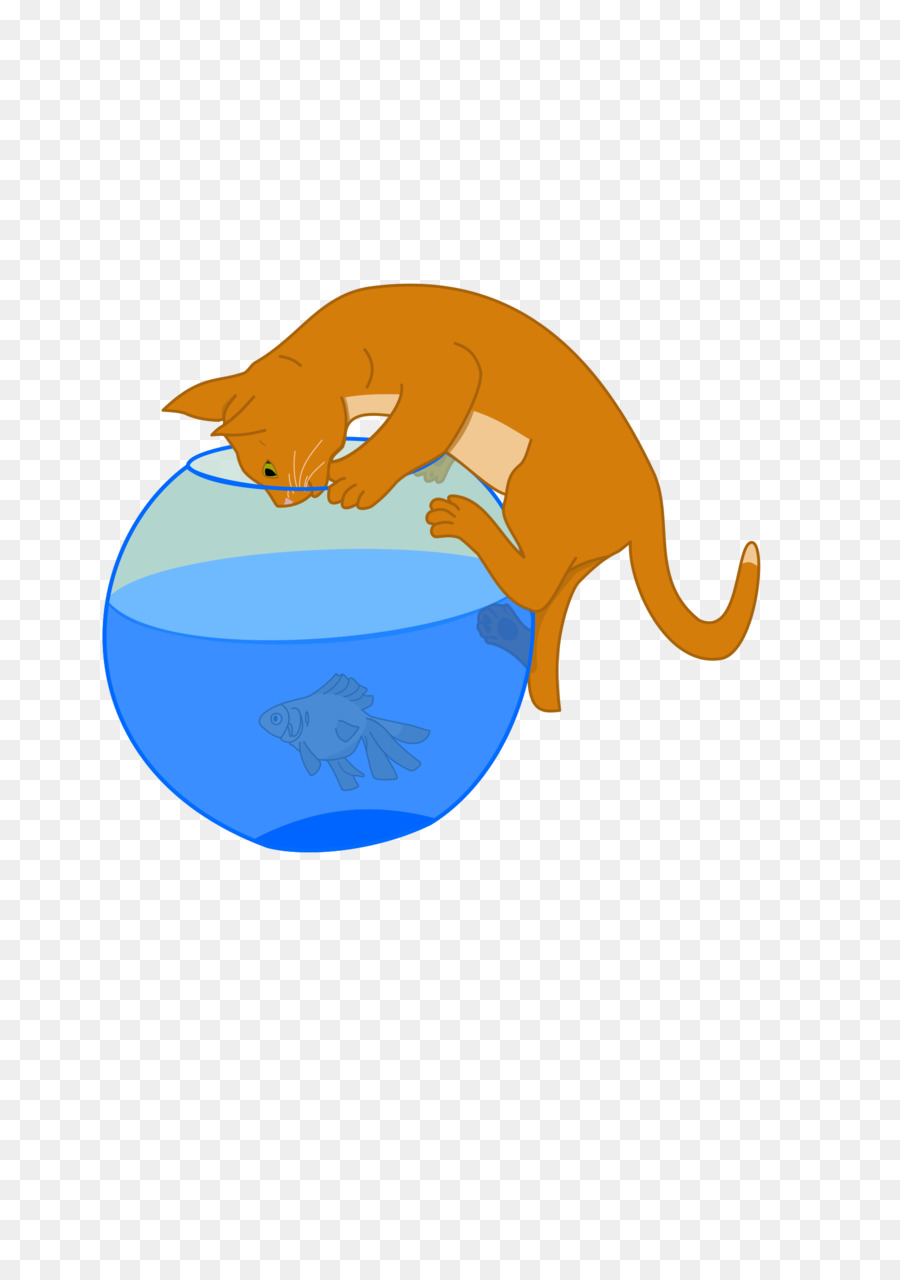 Katze, Goldfisch Computer-Icons Clip art - Fischschale