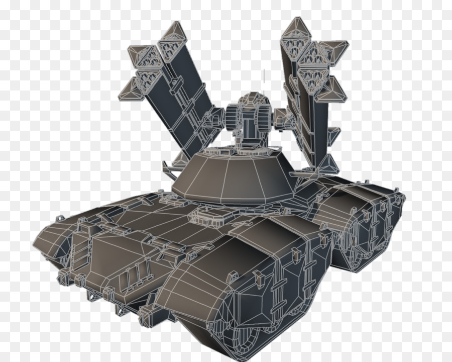 Low-poly-Tank Polycount - Leitungen