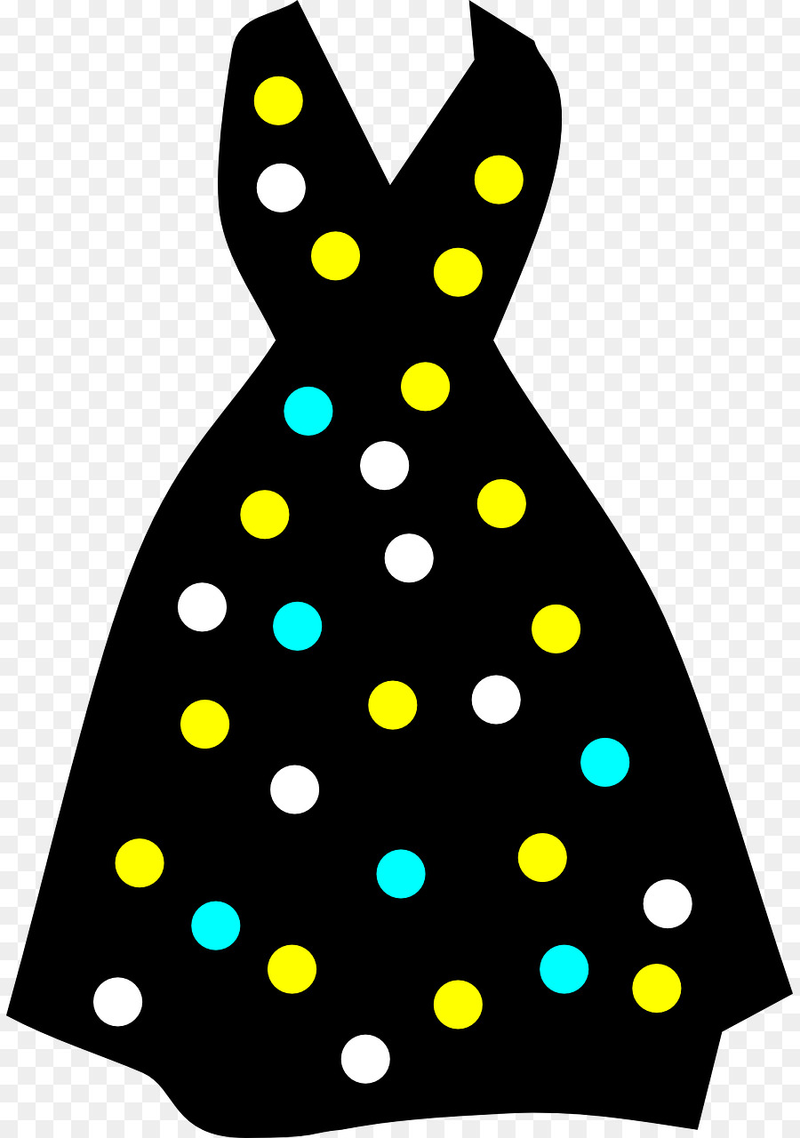 Kleid Polka dot Kleidung Clip art - Kleid