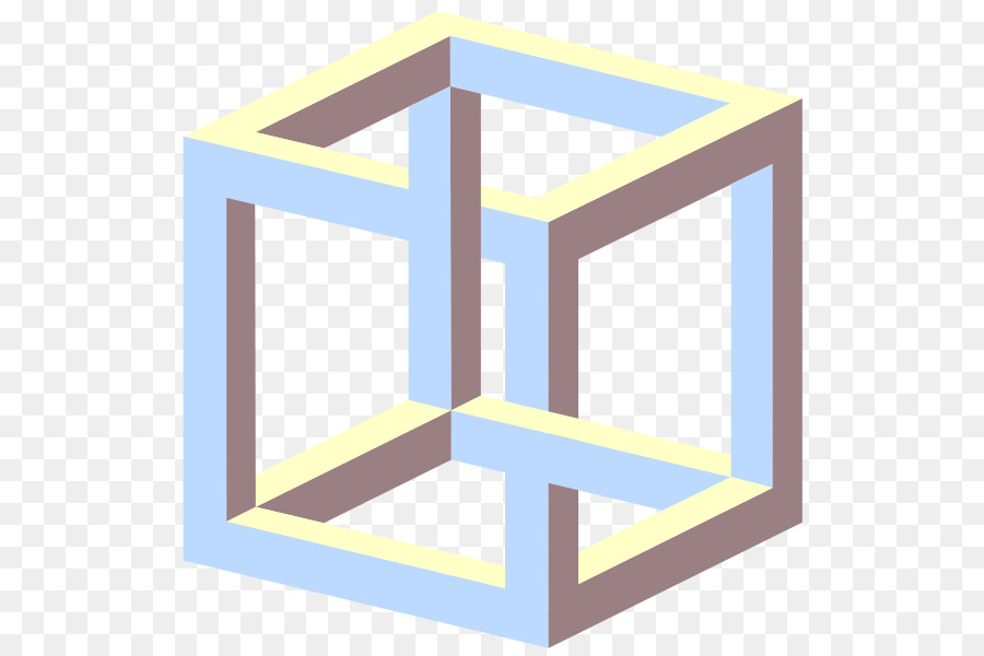 Impossibile cubo cubo di Necker oggetto Impossibile Disegno - Illusione