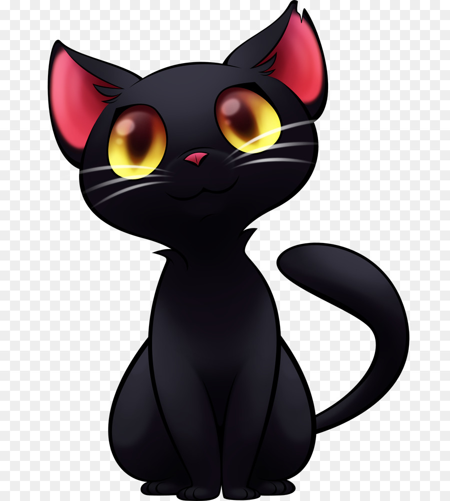 Con mèo đen con Mèo phim Hoạt hình Clip nghệ thuật - mèo đen png tải về -  Miễn phí trong suốt Trong Nước Ngắn Mèo png Tải về.