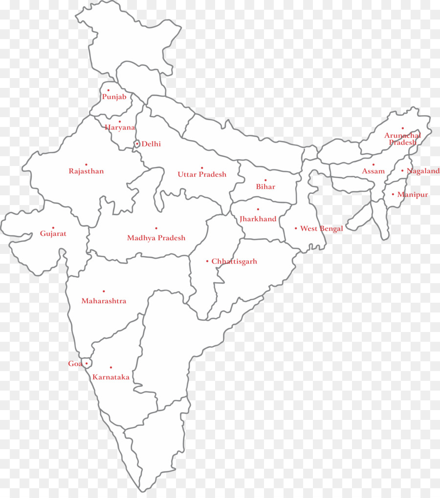 Line map of india Royalty Free Vector Image - VectorStock