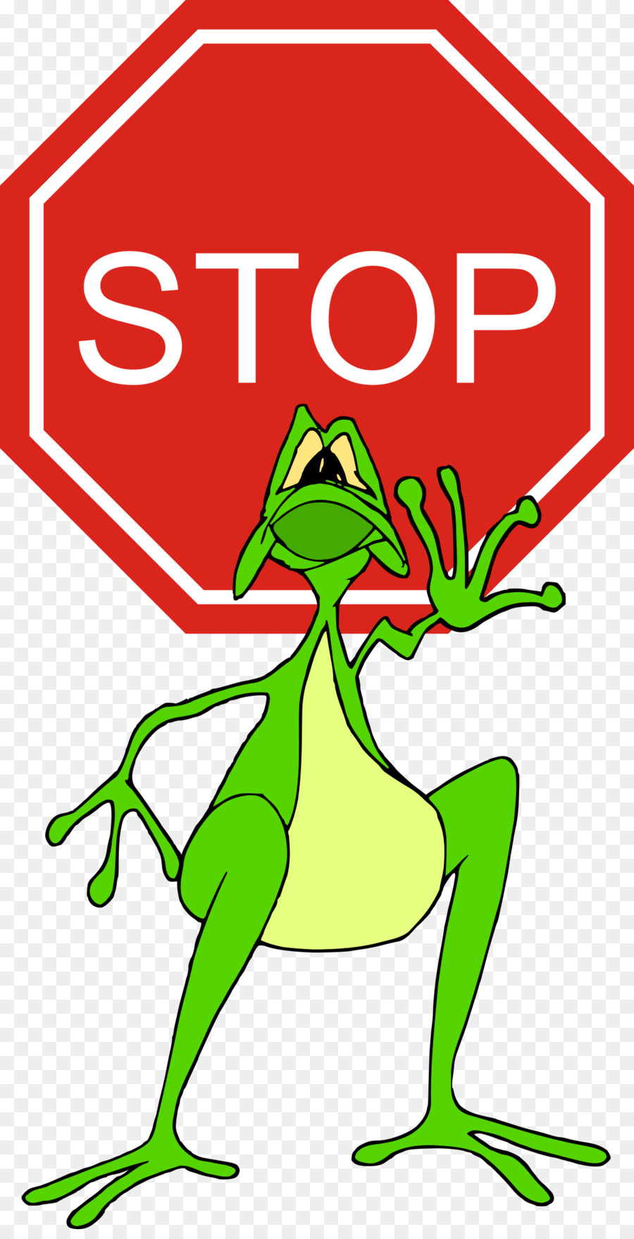Stop Schild verkehrsschild Clip art - Frosch