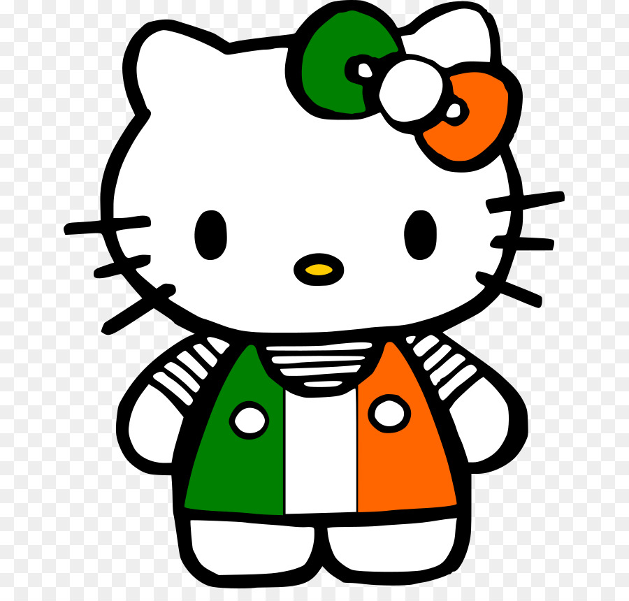 Felice Giorno di San Patrizio, Hello Kitty Giorno di San Patrizio in Irlanda Clip art - festa di San Patrizio