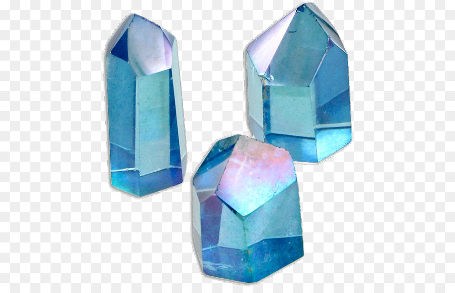 Edelstein, Metall-überzogener Kristall-Quarz-Amethyst - Edelsteine