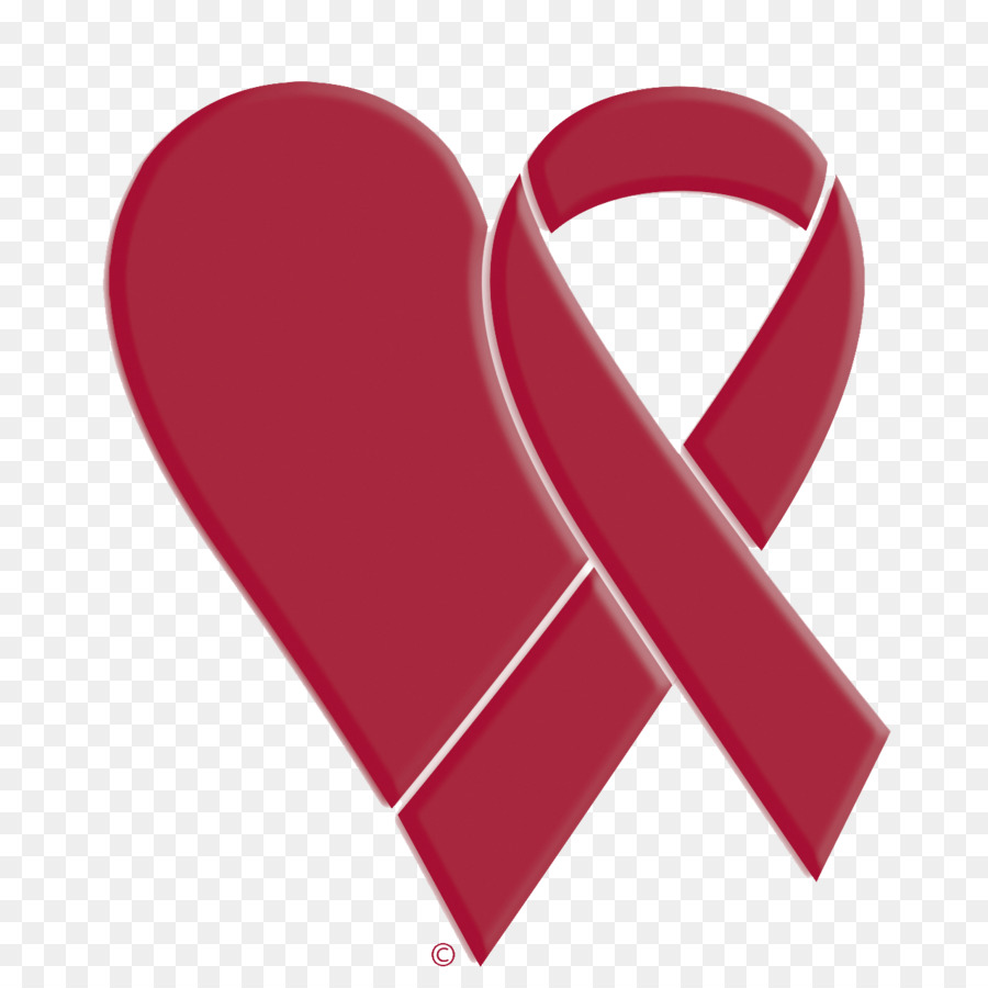 Welt-AIDS-Tag Rote Schleife HIV-Virus - Kampagne
