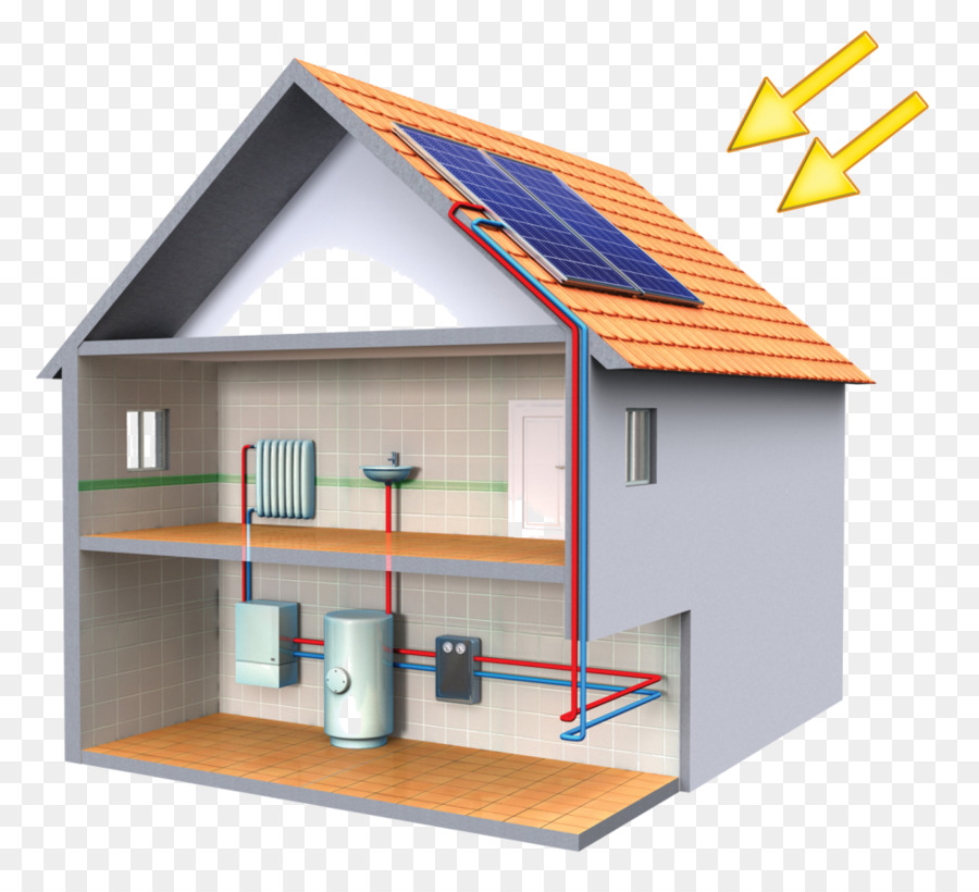Solar Energie Solarenergie Solarthermie solar-Wasser-Heizung - Warmwasser