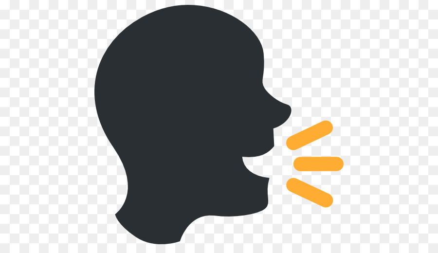 Emoji Emoticon-Symbol Fließend Rede - sprechen