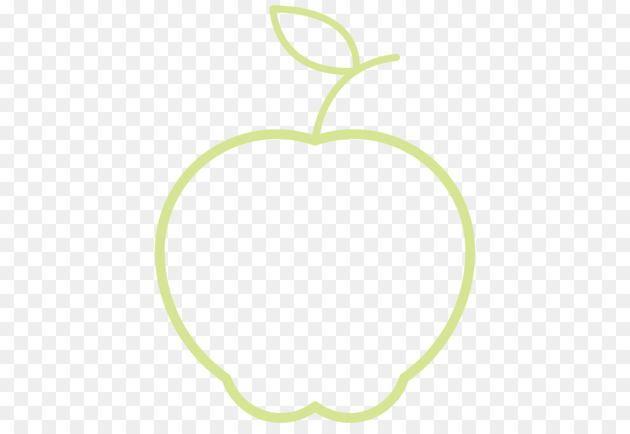 Logo Cerchio Font - mela verde fetta